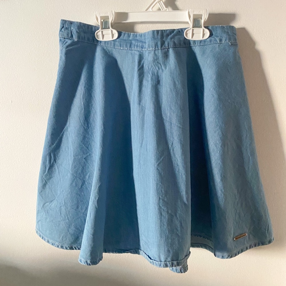 Abercrombie & Fitch Denim Circle Skirt